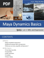 Maya Dynamics Basics:: MEL and Expression