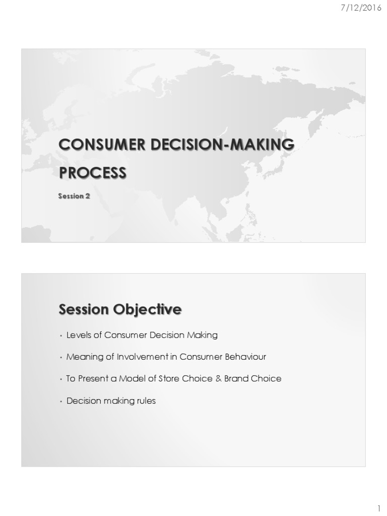 Extended Consumer Decision Making | PDF | Decision Making | Consumer ...