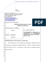 07-14-2016 ECF 607 USA V GERALD DELEMUS - USA Opposition To Delemus Motion To Sever