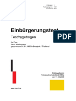 Musterbogen Einbuergerungstest PDF