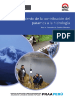 Modelamiento de La Contribucion Del Paramos a La Hidrologia en El Peru