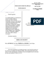 Ulland v. St. Joseph Medical, 131 F.3d 153, 10th Cir. (1997)