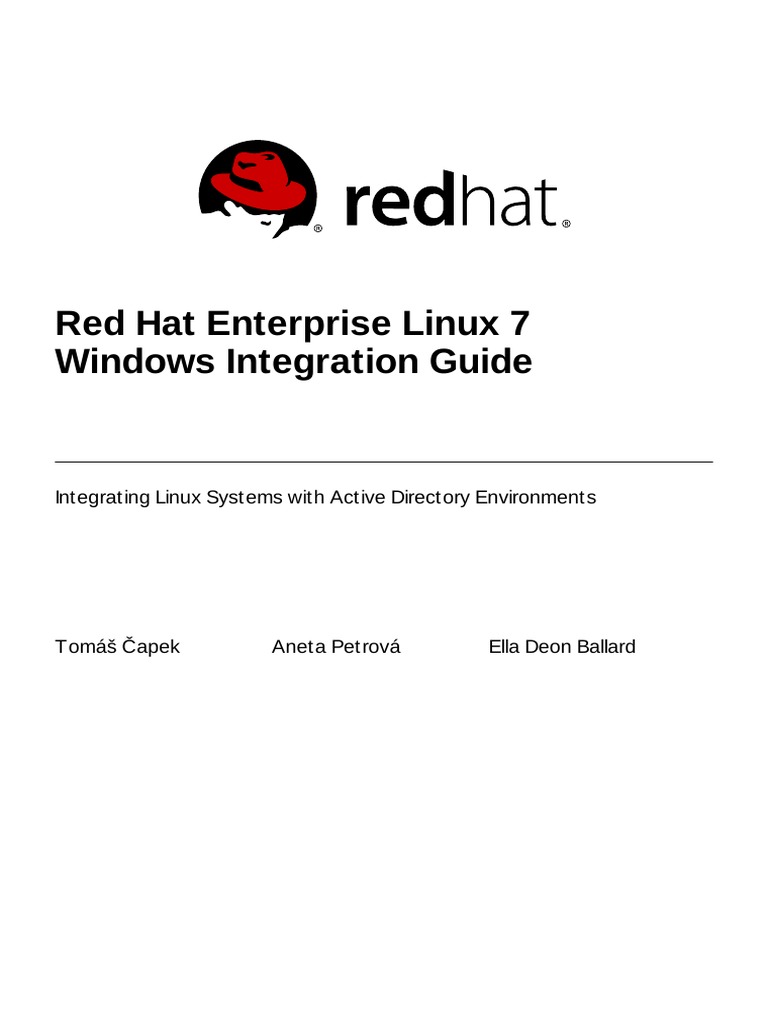 Red Hat Enterprise Linux-7-Windows Integration Guide-En-US | PDF ...