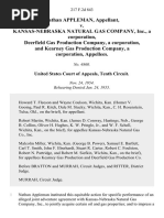Nathan Appleman v. Kansas-Nebraska Natural Gas Company, Inc., a Corporation, Deerfield Gas Production Company, a Corporation, and Kearney Gas Production Company, a Corporation, 217 F.2d 843, 10th Cir. (1955)