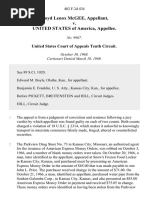 Floyd Lenox McGee v. United States, 402 F.2d 434, 10th Cir. (1969)