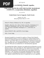 John E. Kasmeier v. Chicago, Rock Island and Pacific Railroad Company, a Corporation, 437 F.2d 151, 10th Cir. (1971)