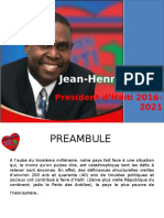 Vision de Jean-Henry Céant