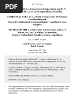 The Hartford, a Connecticut Corporation and U. v. Industries, Inc., a Maine Corporation v. Gibbons & Reed Co., a Utah Corporation, Defendant-Counterclaimant. Don Lee, Defendant-Counterclaimant Appellant-Cross-Appellee v. The Hartford, a Connecticut Corporation, and U. v. Industries, Inc., a Maine Corporation, Counter-Defendants Appellees-Cross-Appellants, 617 F.2d 567, 10th Cir. (1980)