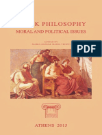 Greek Philosophy Moral and Political Issues 26th ICOP English Speakers