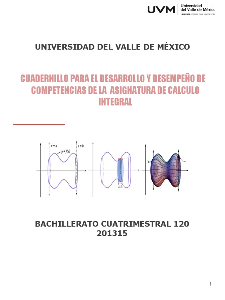 CUADERNILLO DE EVIDENCIAS Calculo Integral.pdf | Integral ...