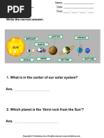 Facts About the Solar System