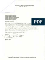 FHFA Response To Trades Letter