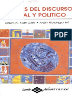 Teun Van Dijk Analisis Del Discurso Social y Politico PDF