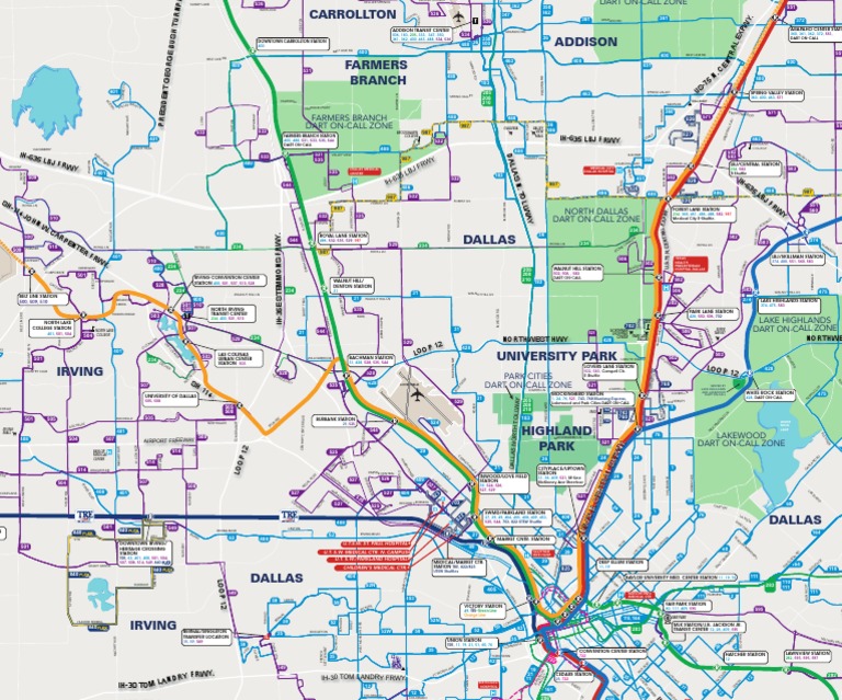 DARTSystem Map Quad C04 Nov 13 | PDF | Dallas | Transport