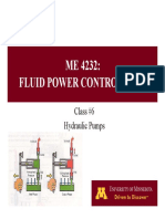 ME 4232: Fluid Power Controls Lab: Class #6 Hydraulic Pumps