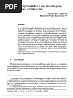 A Interdisciplinaridade Na Abordagem Ambiental
