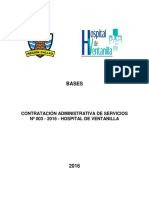 Bases Convocatoria Cas #003-2016-Hospital Ventanilla