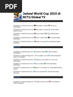 Download Jadwal World Cup 2010 Di RCTI by Victor Rizal Filosofi SN31842852 doc pdf