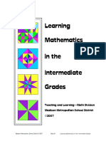 Learning Mathematics in The Intermediate Grades