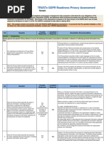 Truste GDPR Readiness Assessment Sample