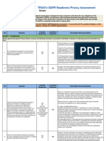Truste GDPR Readiness Assessment Sample