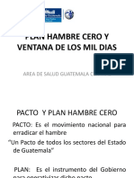 Mayo Plan Hambre Cero y Ventana de Los Mil Dias Mspas