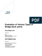 DOT of Arizona (ADOT) - Evaluation of Various Types of Expansion Joint (2006)