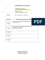 Cronograma de Actividades