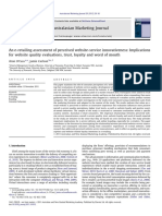 An E-Retailing Assessment of Perceived Website-Service Innovativeness: Implications For Website Quality Evaluations, Trust, Loyalty and Word of Mouth