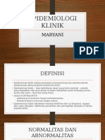 Epidemiologi Klinik (Dr. Maryani)