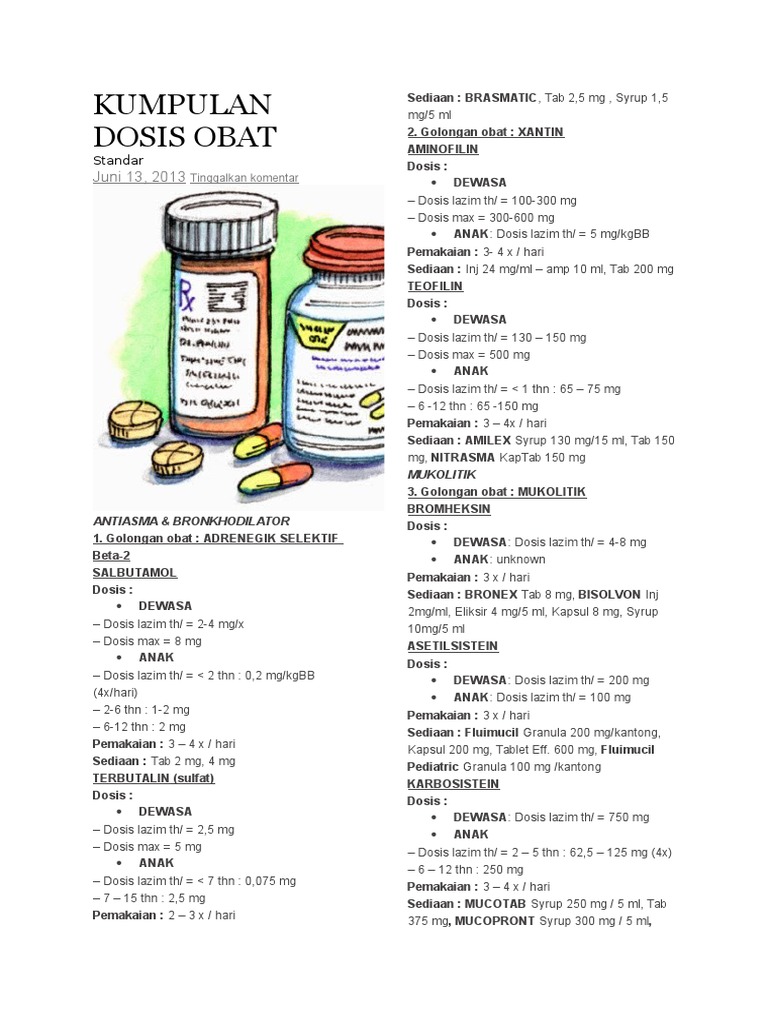 Kumpulan Dosis Obat | PDF