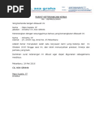 Surat Keterangan Kerja Buat NPWP