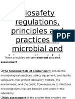 Biosafety in Microbilogy Amd Biomedical Labs