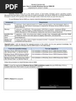 Student Handout 8 How To Install Windows Server 2008 R2