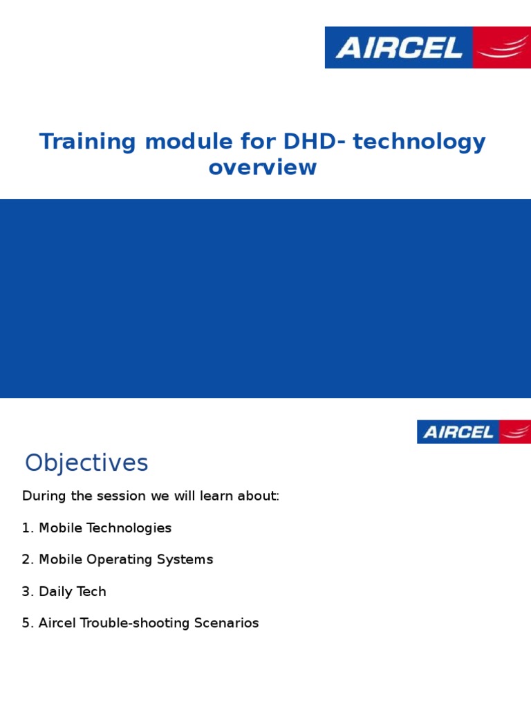DHD Technology Training Module Overview | PDF | Wi Fi | Ios