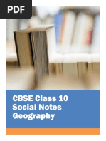 Download CBSE Class 10 Social Science Geography Notes by ncertsoluitons SN318449710 doc pdf