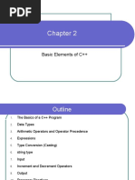 Chapter 2 Basic Elements of C++