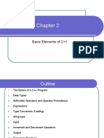 Chapter 2 Basic Elements of C++