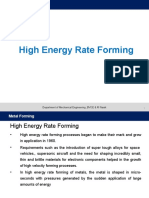 High Energy Rate Forming: Department of Mechanical Engineering, BVOE & RI Nasik