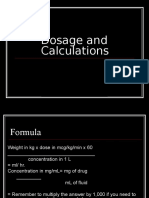 Dopamine and Dobutamine Computation