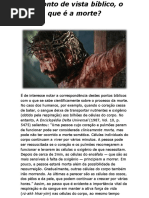Do Ponto de Vista Bíblico, o Que é a Morte?