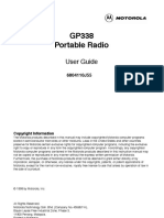 GP338 Portable Radio: User Guide