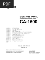 CA-1500 Operators Manual