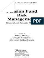 Cover & Table of Contents - Pension Fund Risk Management Financial and Actuarial Modeling