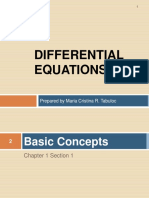 Differential Equations: Prepared by Maria Cristina R. Tabuloc