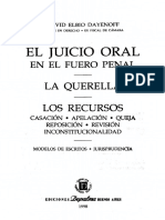 El Juicio Oral en El Fuero Penal - David Elbio Dayenoff