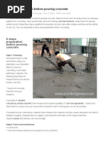 6 Steps Preparation Before Pouring Concrete - A Civil Engineer PDF