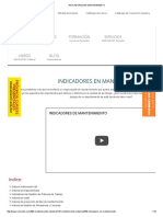 Indicadores en Mantenimiento