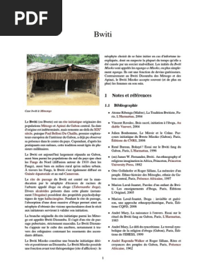 Bwiti Religion Ethnique Neoplatonisme
