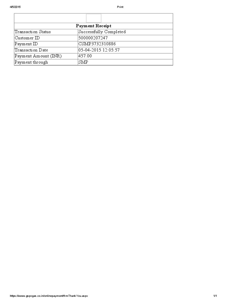 GSPC Bill | PDF